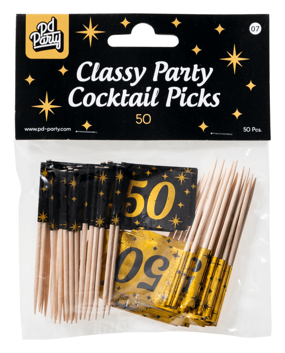 Cheers to 50 Years Cocktail Picks