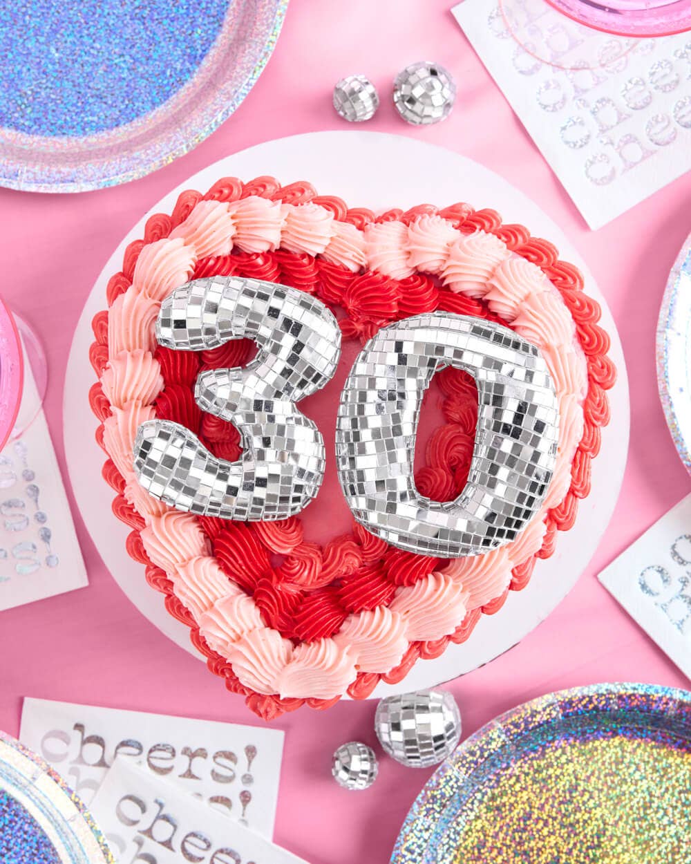 30 Disco Cake Topper