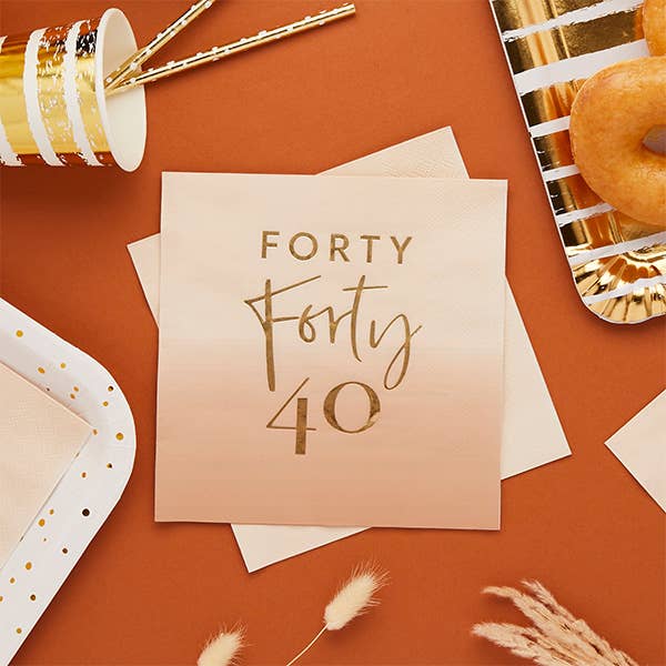 Forty Cocktail Napkins