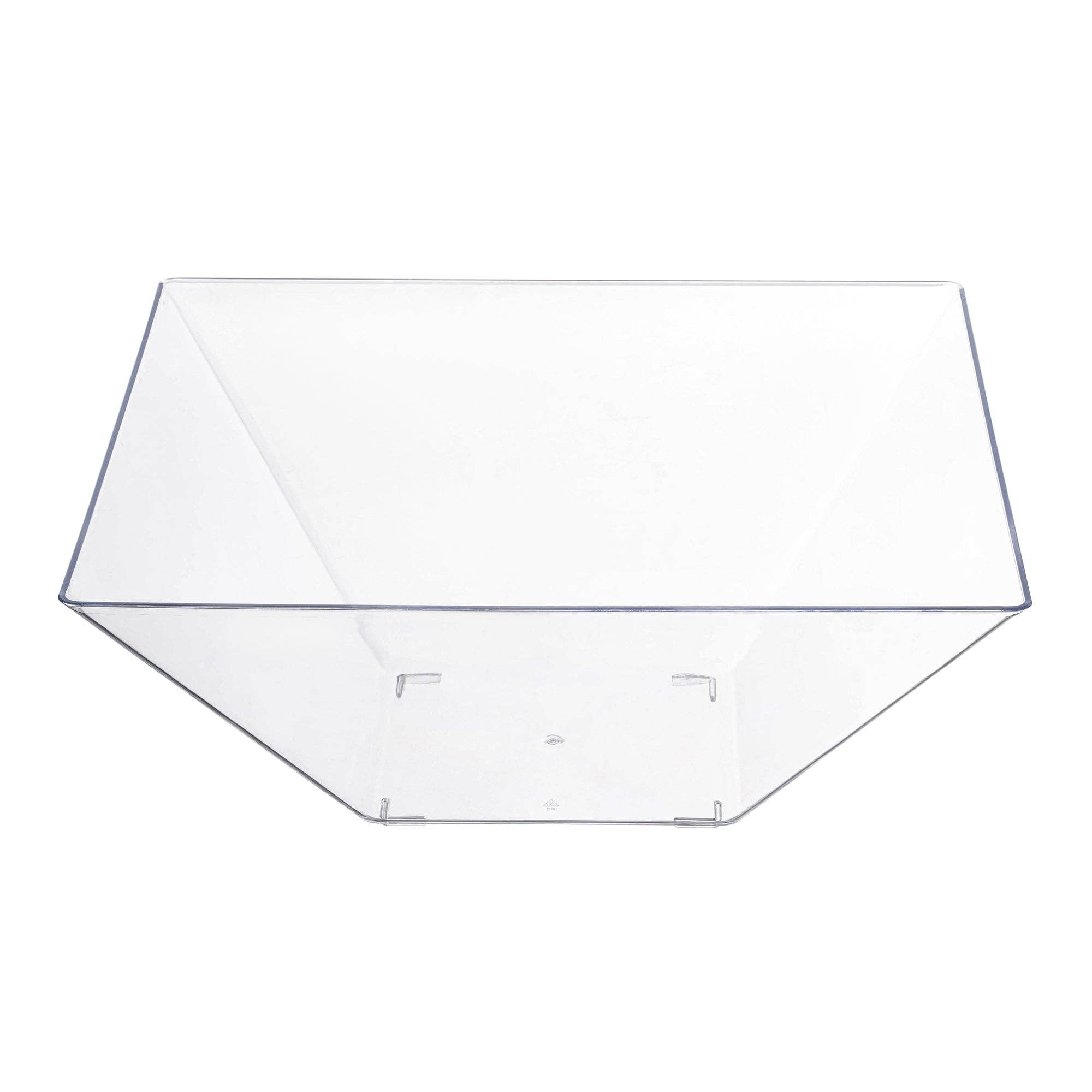 4 qt. Clear Square Plastic Serving Bowls