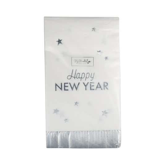 Happy New Year Fringed Dinner Napkin