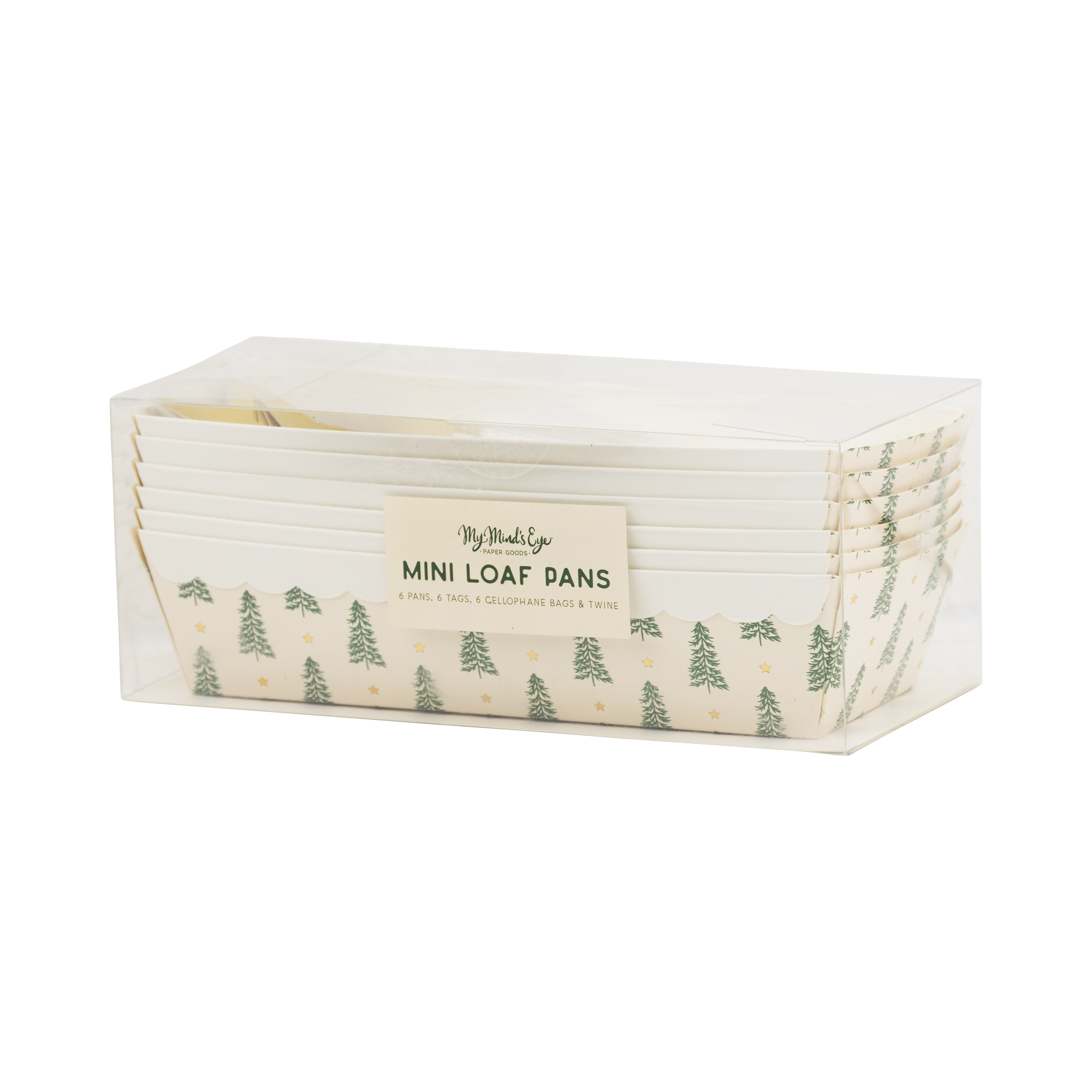 Foil Christmas Tree and Star Loaf Pan Set