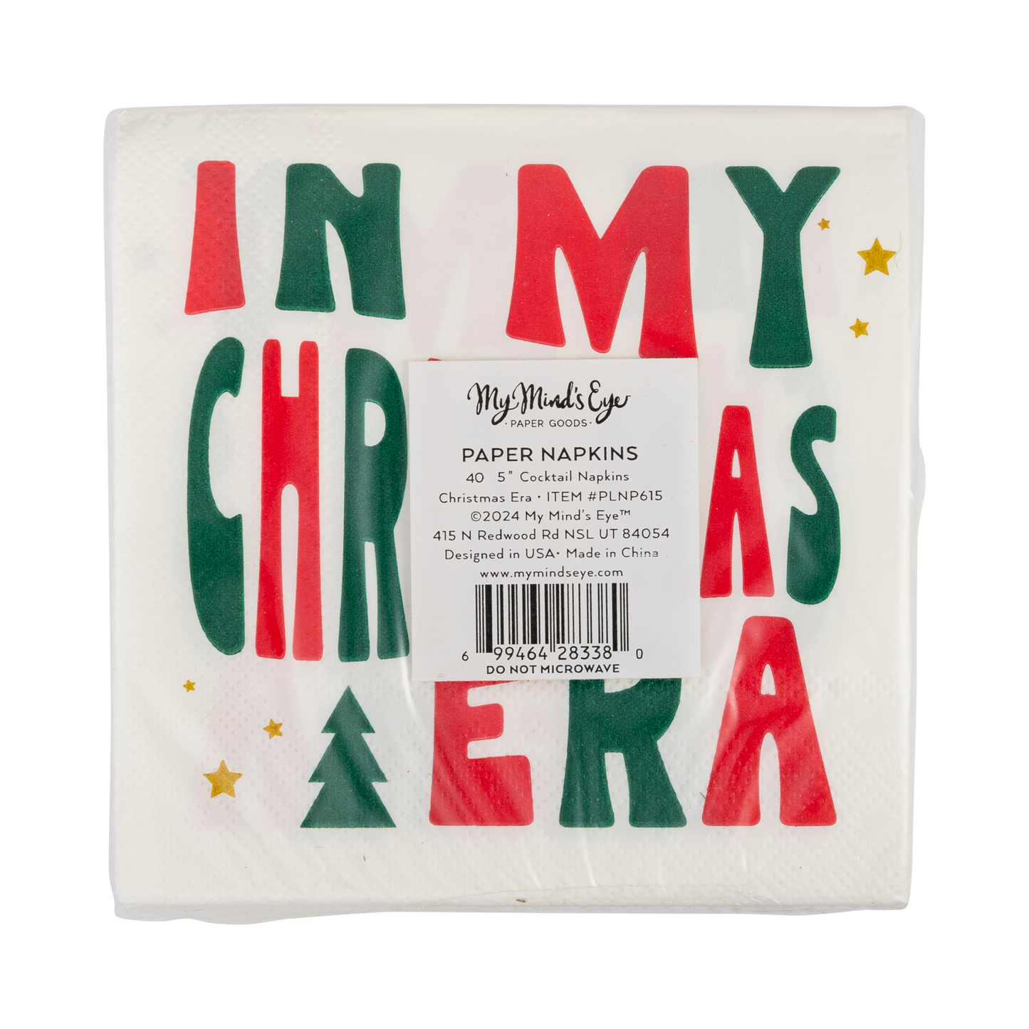 Christmas Era Cocktail Napkin