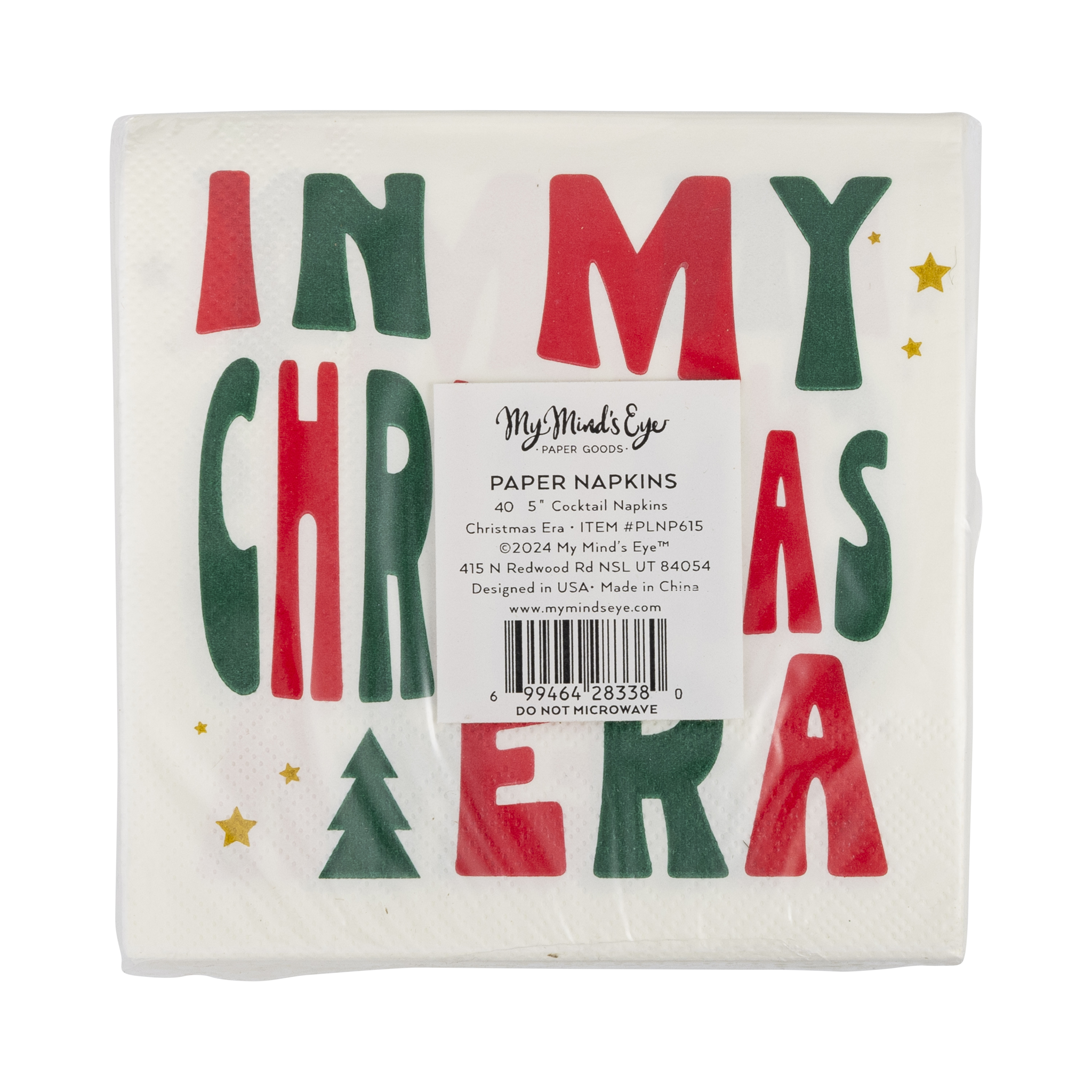 Christmas Era Cocktail Napkin