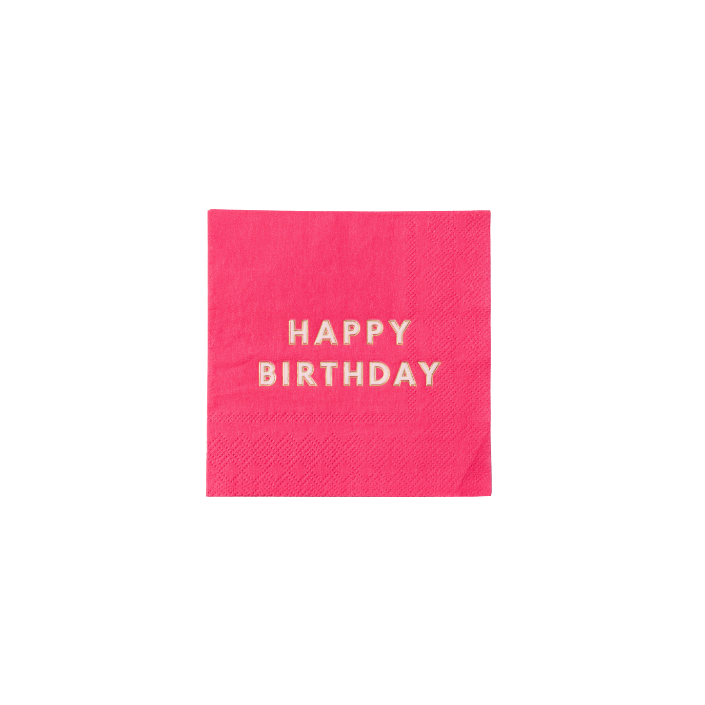 Hot Pink Birthday Cocktail Napkins