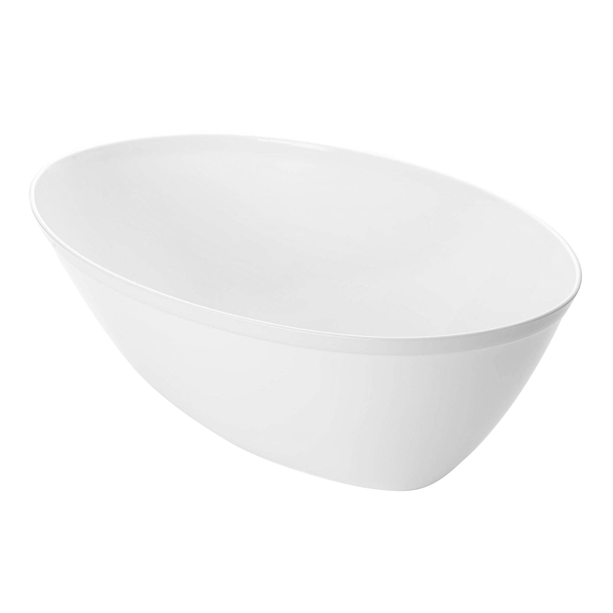 2 qt. White Oval Plastic Serving Bowls