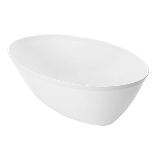 2 qt. White Oval Plastic Serving Bowls