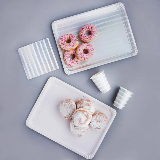 Iridescent Serving Trays - Set of 4