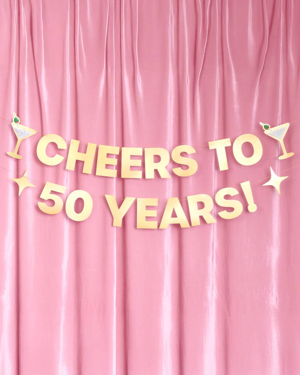 Cheers to 50 Years Banner