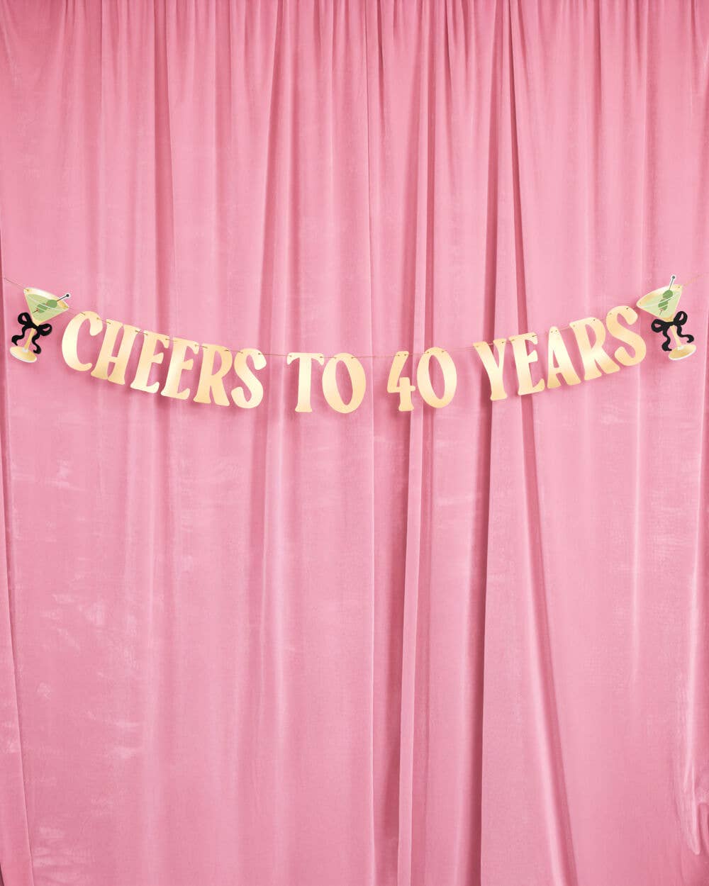 Cheers to 40 Banner