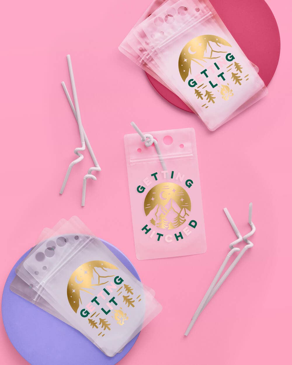 Camp Bride Drink Pouches