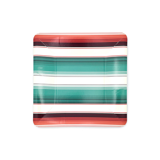 Desert Stripe Dessert Plates - Set of 8