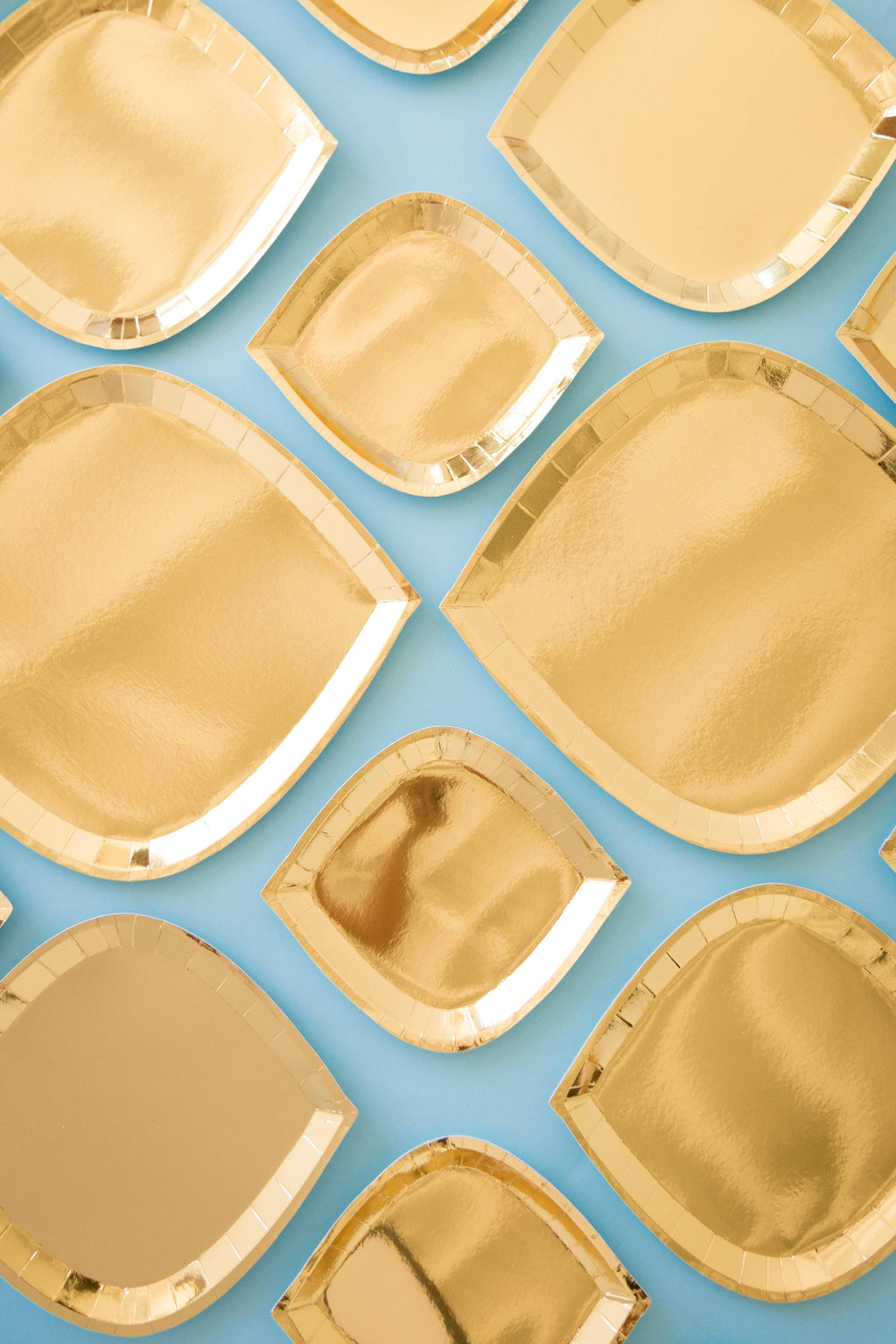 Posh Metallic Charger Plates - 8 Pack