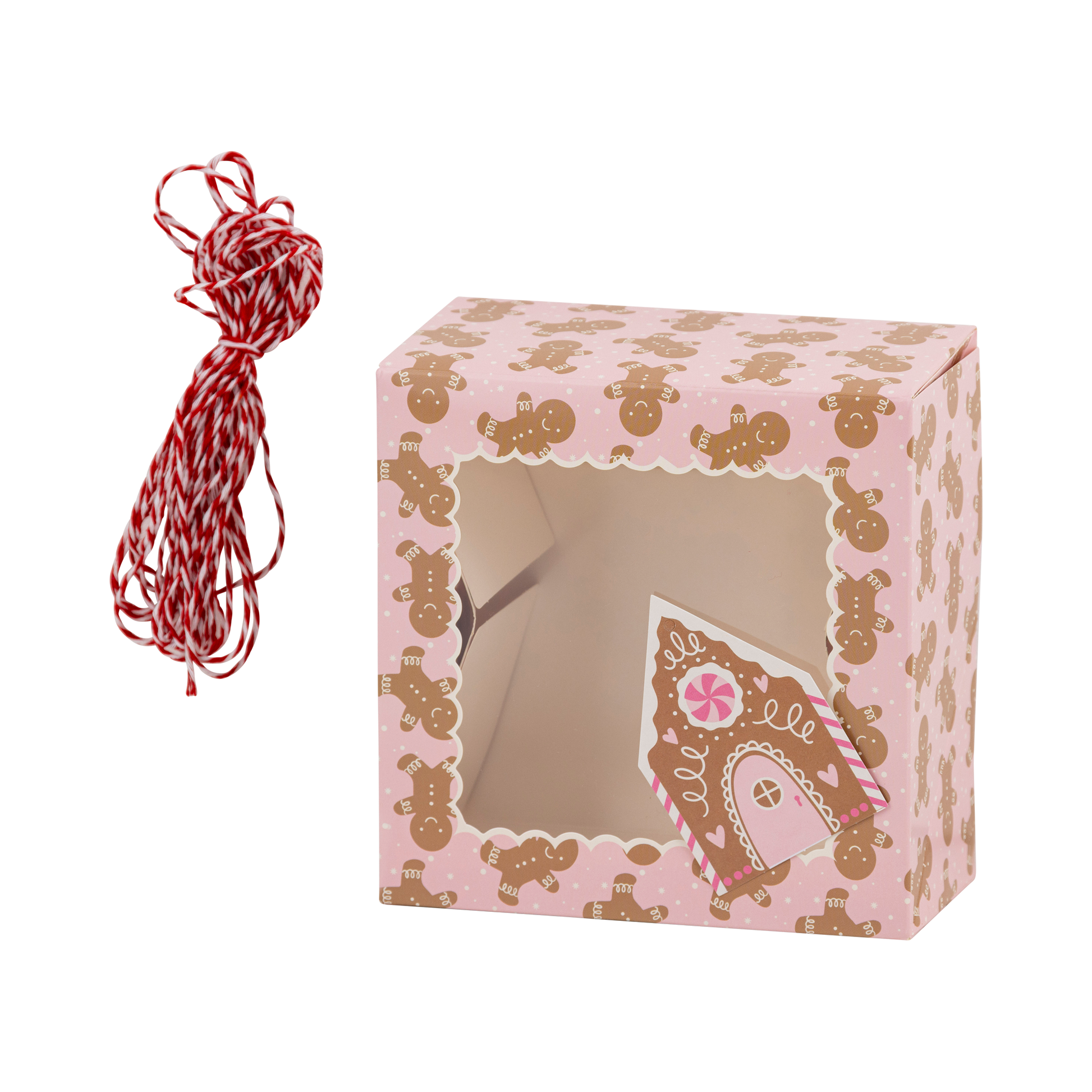 Pink Gingerbread Cookie Boxes