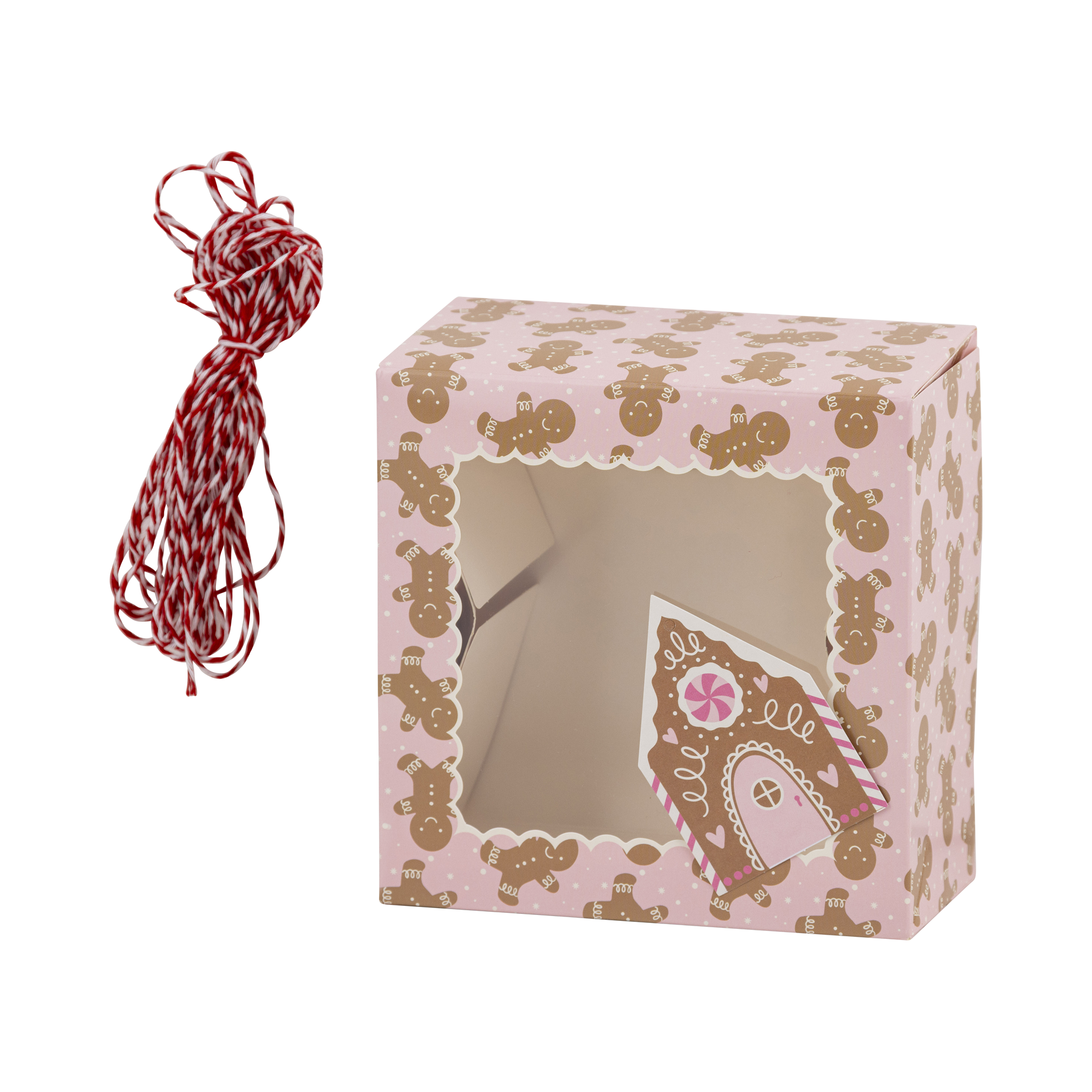 Pink Gingerbread Cookie Boxes