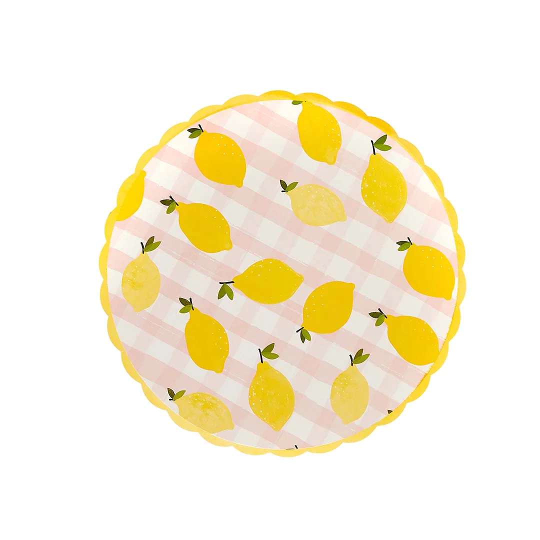 Lemon & Gingham Plates