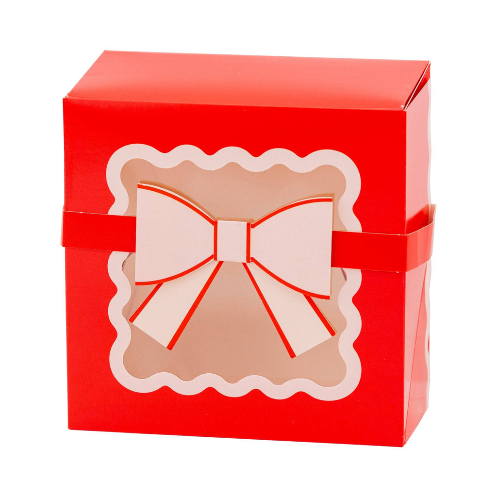 Red and Pink Cookie Box with bow