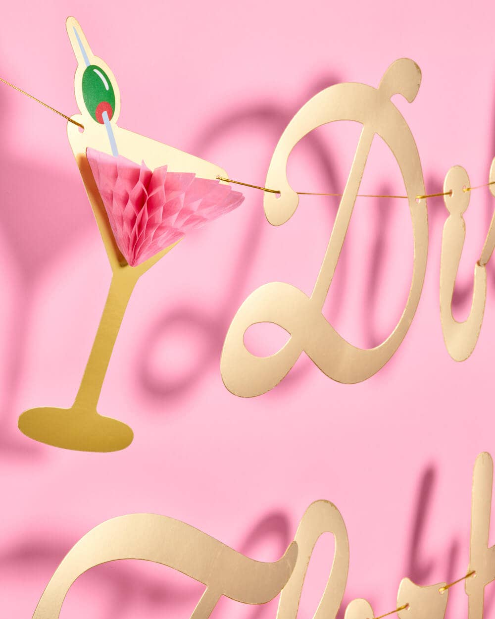 Dirty Thirty Martini Bday Banner
