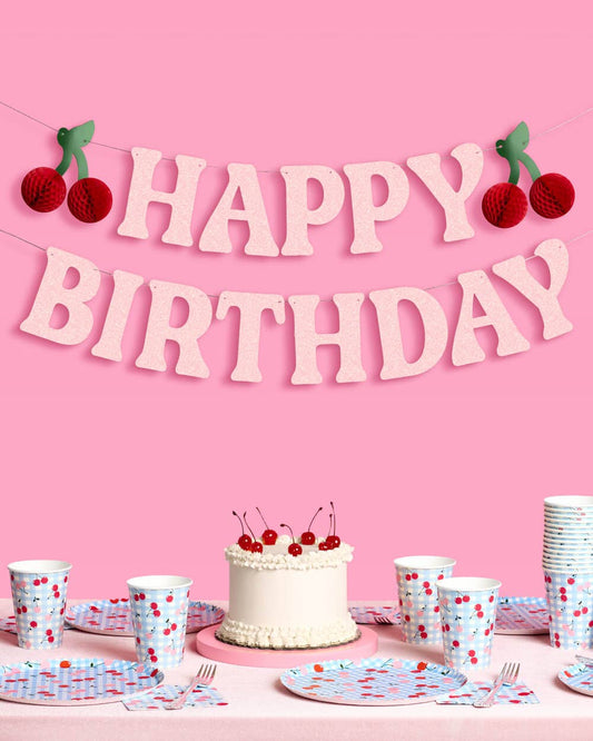 Cherry Birthday Banner