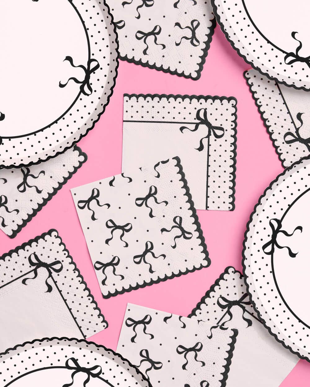 Little Black Bow Napkins