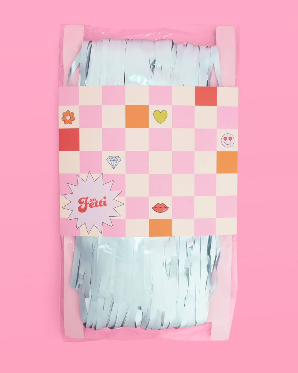 Blue Foil Party Curtain