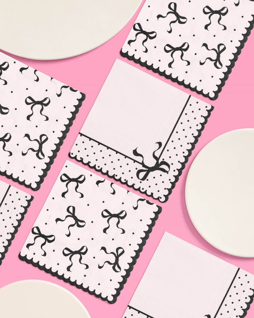 Little Black Bow Napkins