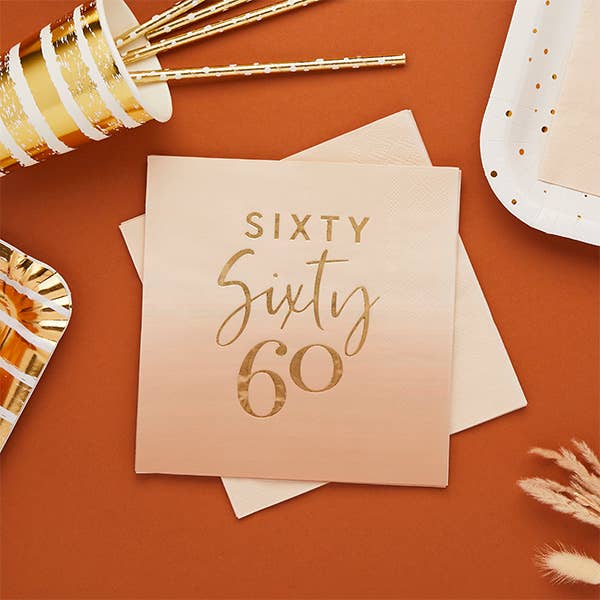 Sixty Cocktail Napkins