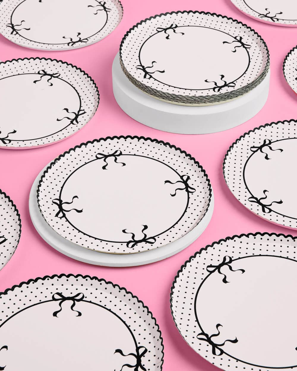 Little Black Bow Plates