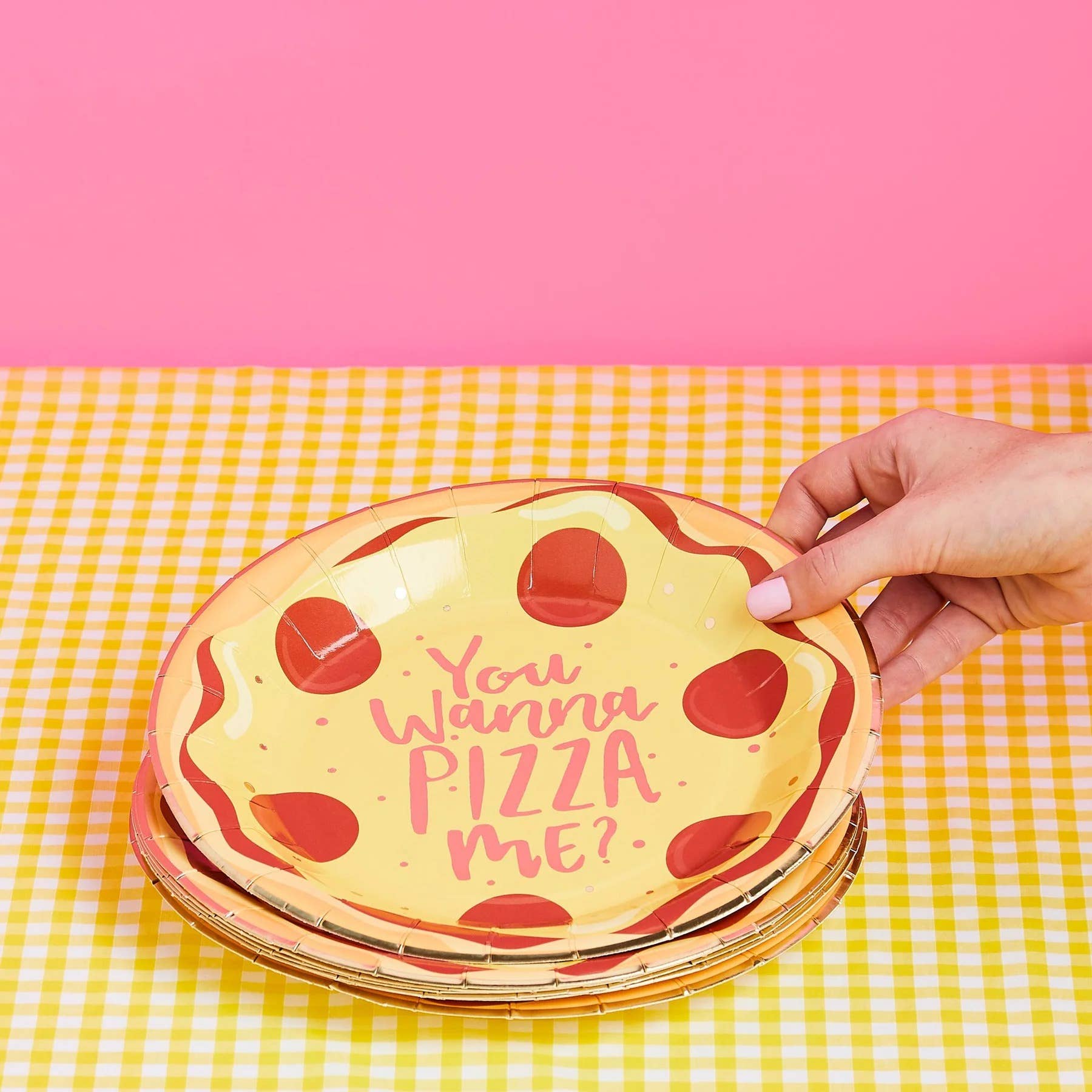 'You Wanna Pizza Me' Plates