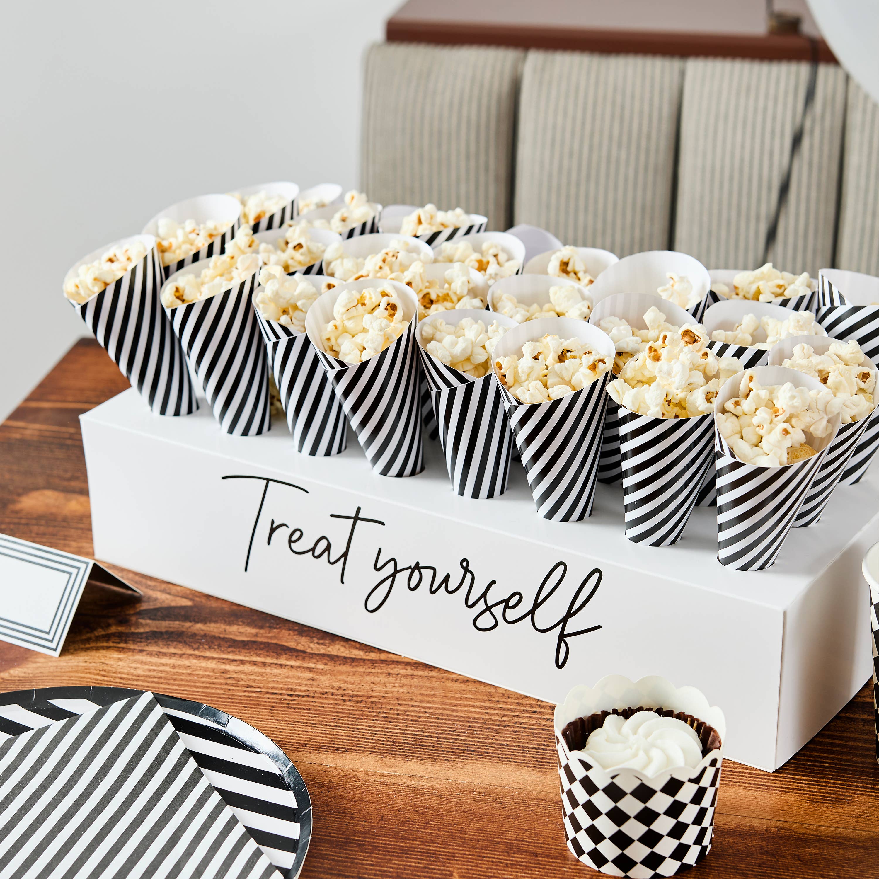 'Treat Yourself' Box Stand + Treat Cones