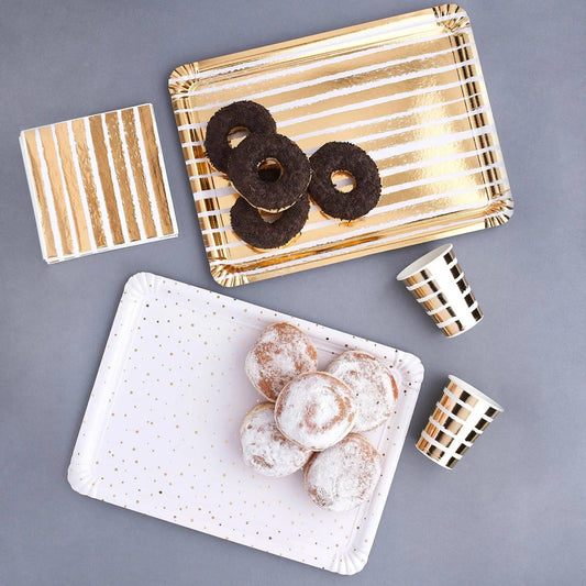 Gold Serving Trays - Set of 4