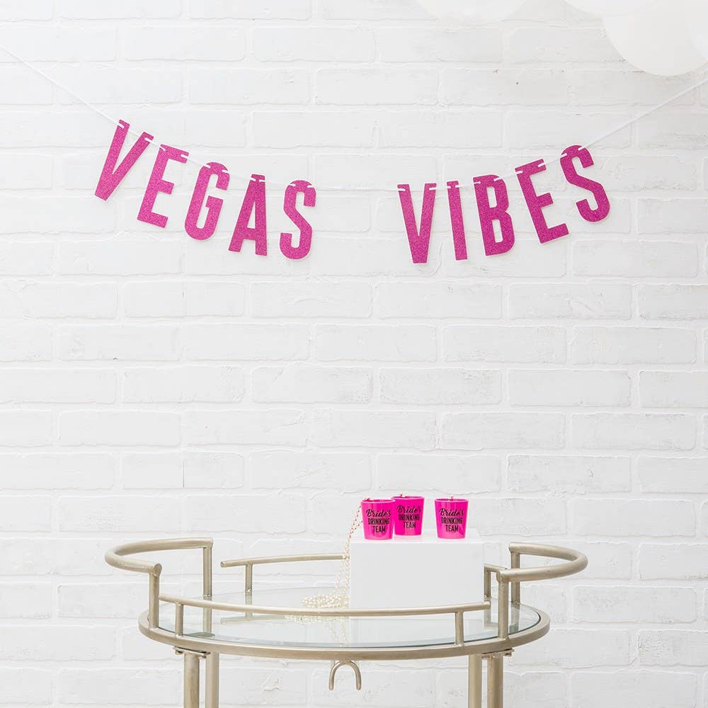 Paper Bachelorette Party Banner - Vegas Vibes