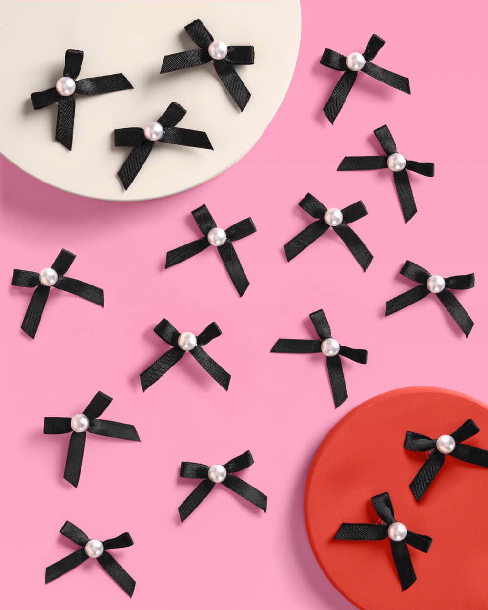Little Black Bow Cake Toppers