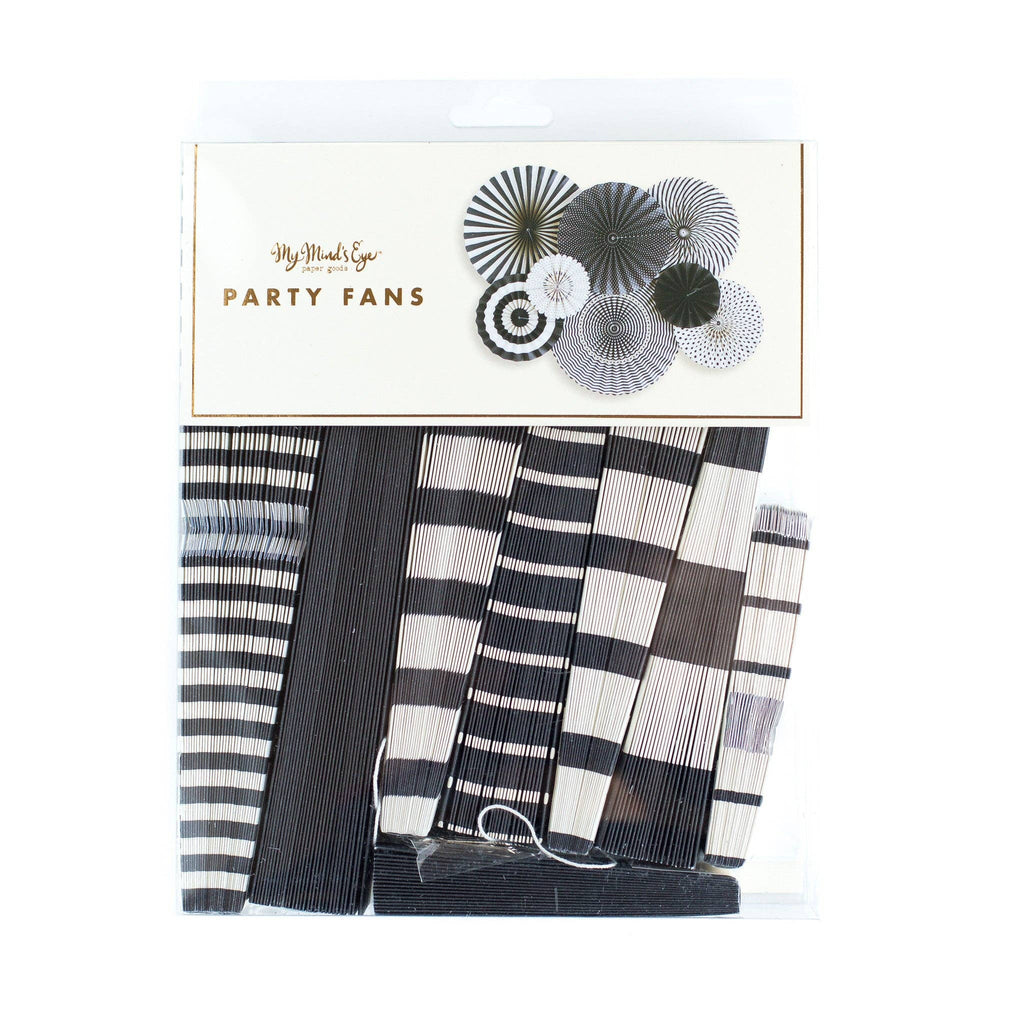 Black + White Party Fans