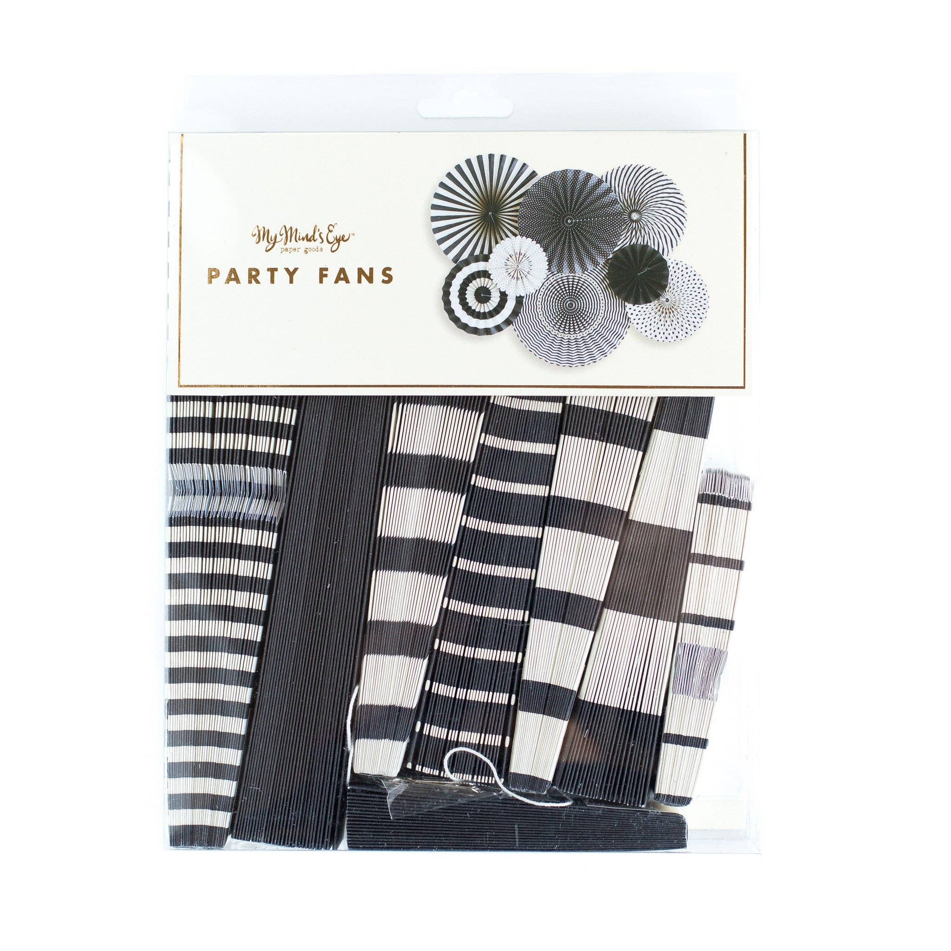 Black + White Party Fans