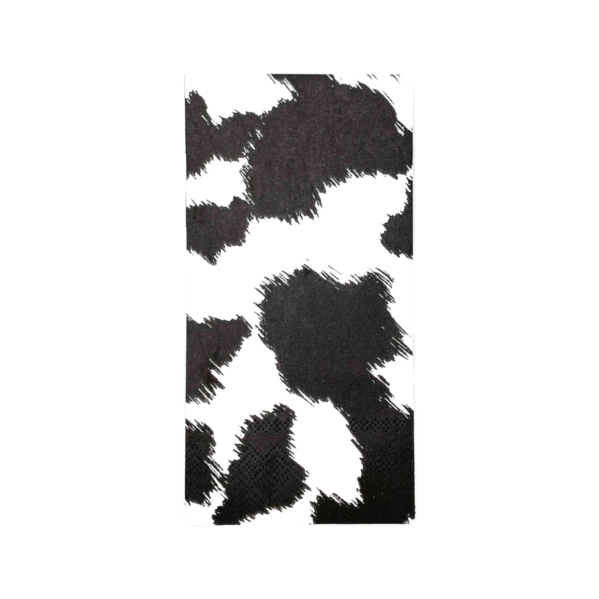 Black Cowhide Dinner Napkins - Pack of 16