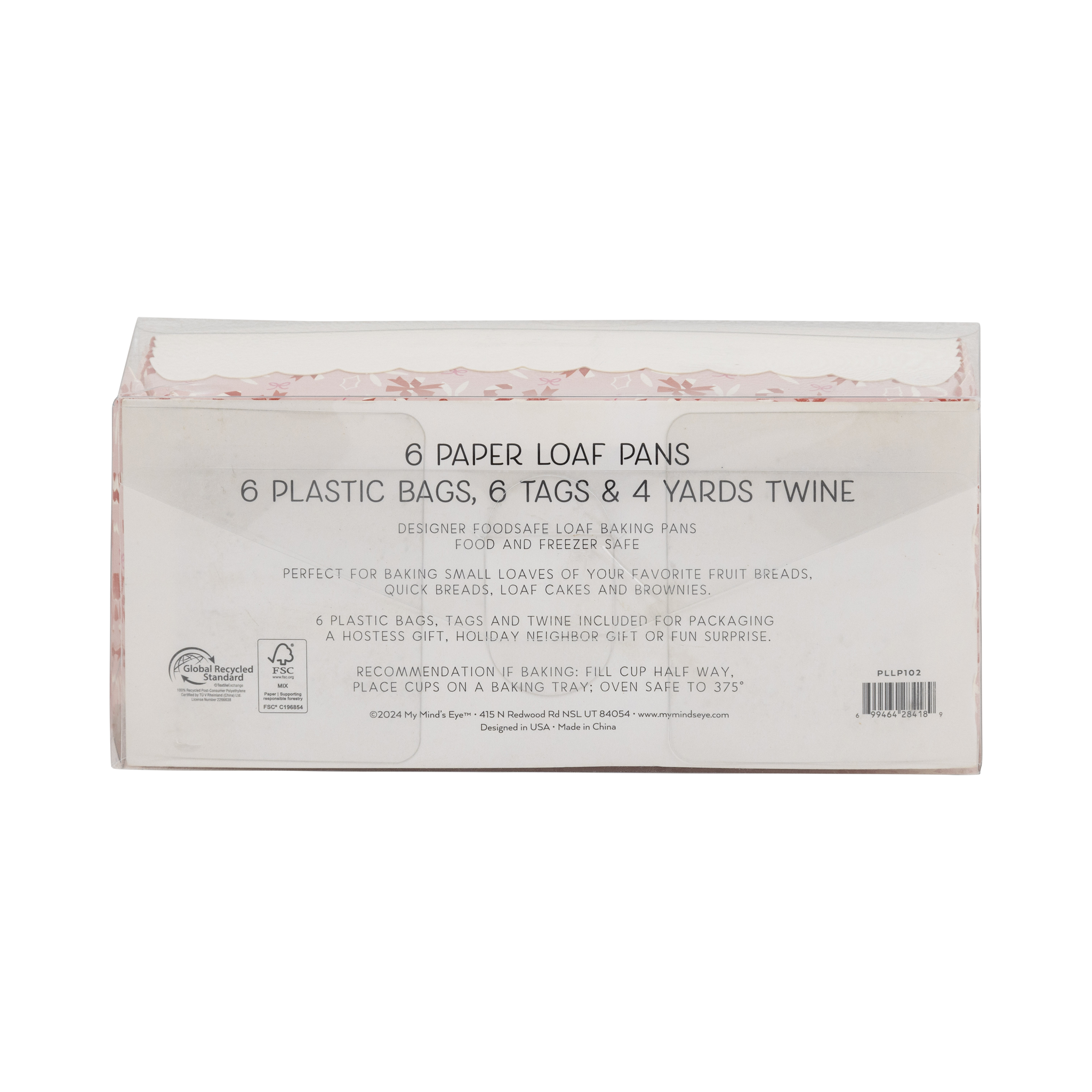 Candy Cane Bows Loaf Pan Set