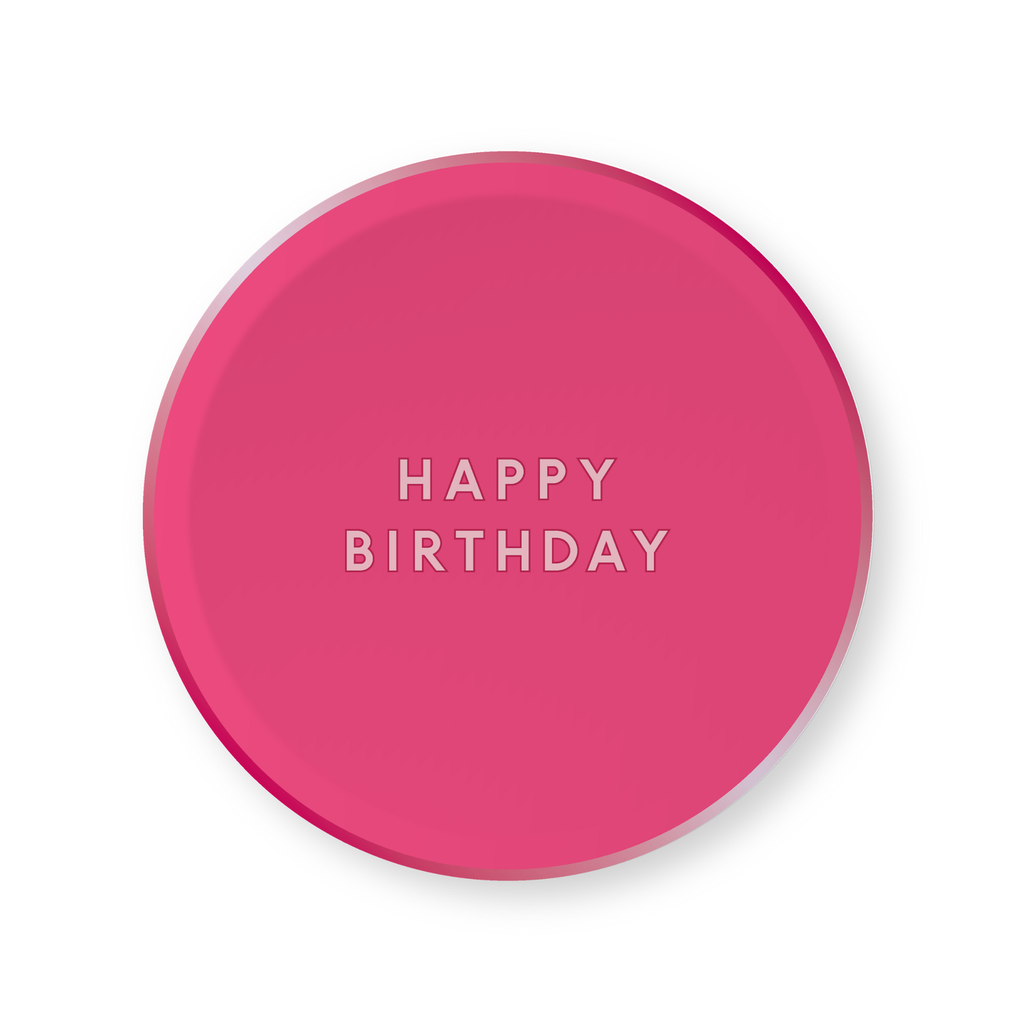 Hot Pink Birthday Dessert Plates