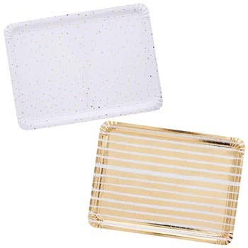Gold Serving Trays - Set of 4