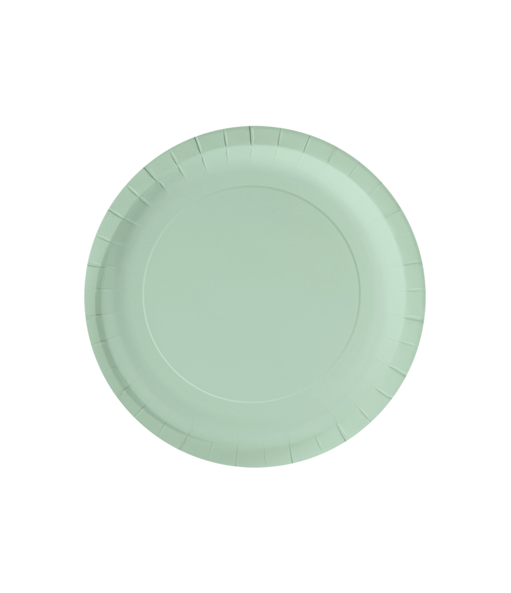 Pastel Green Plates