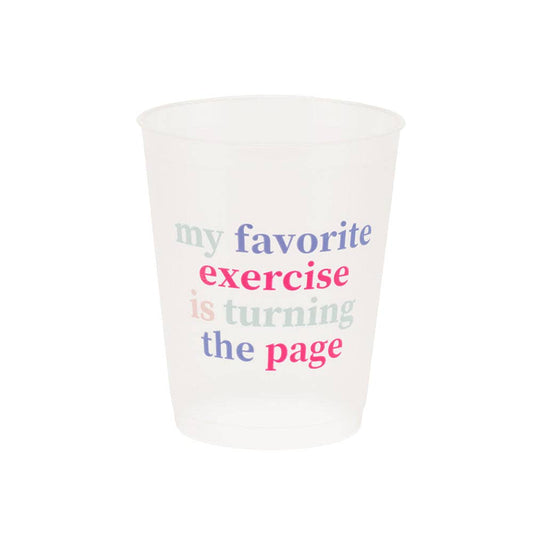 Book Club "My Favorite Exercise Is Turning The Page" Flex Cups