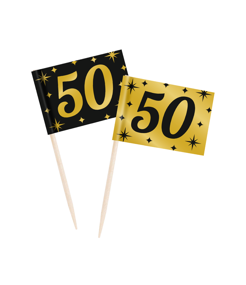 Cheers to 50 Years Cocktail Picks