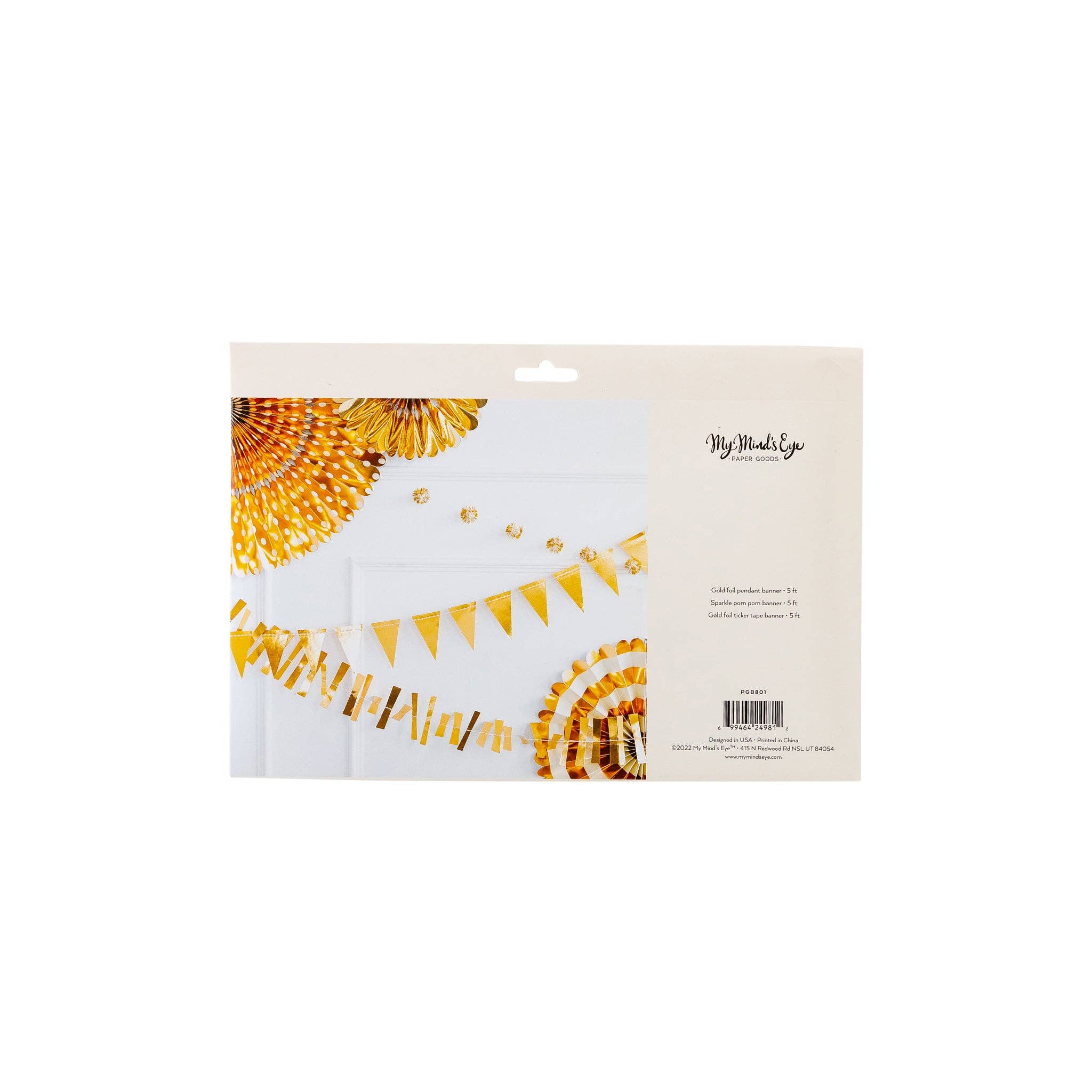 Gold Mini Banner Set