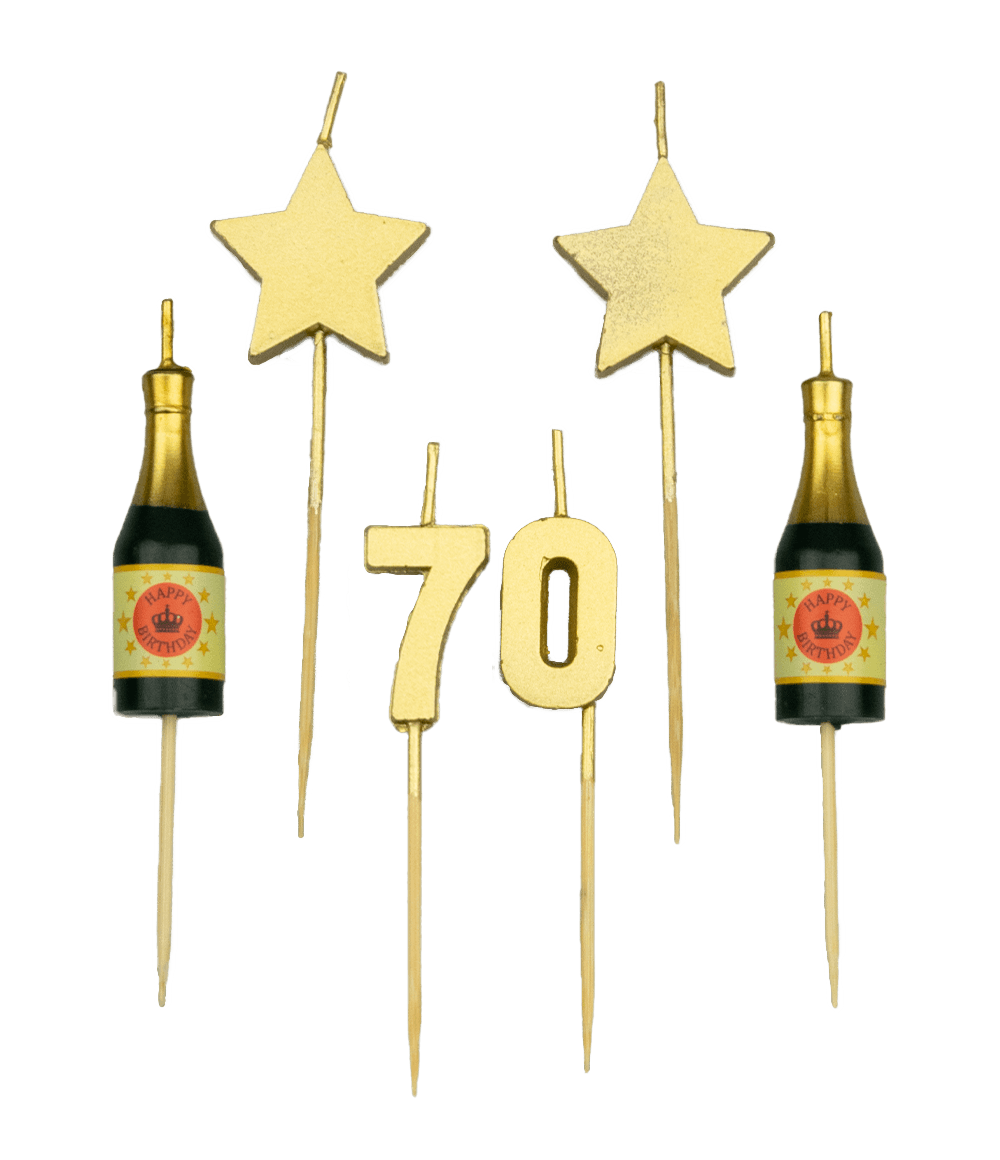 Cheers to 70 Years Candles