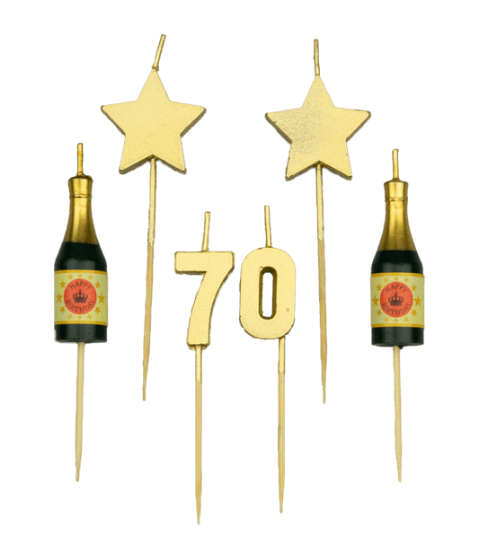 Cheers to 70 Years Candles