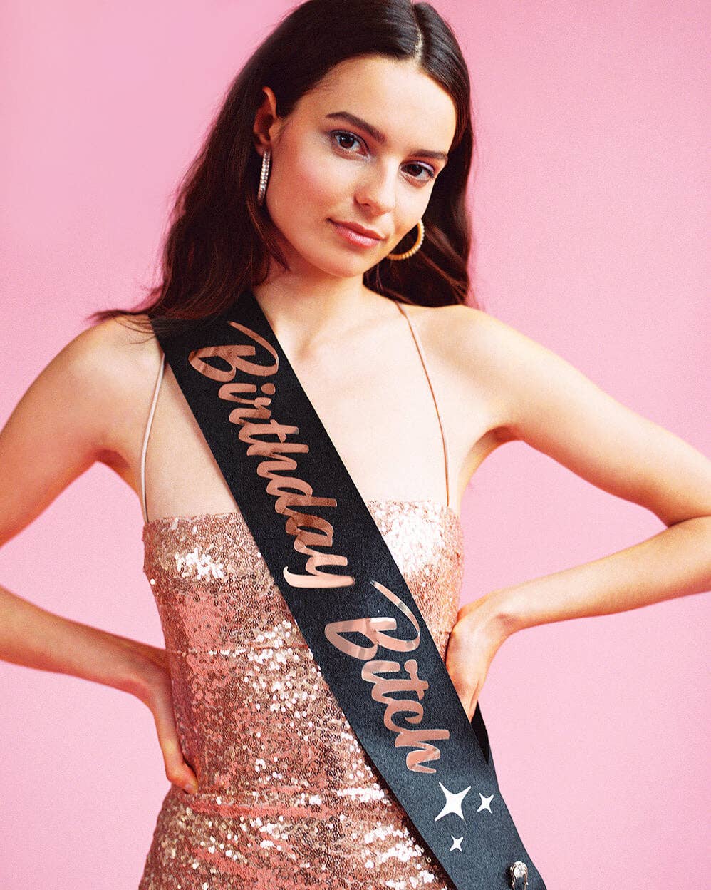 Birthday Bitch Glitter Sash