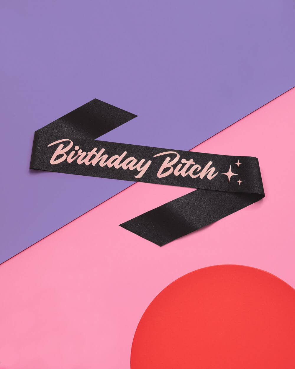 Birthday Bitch Glitter Sash