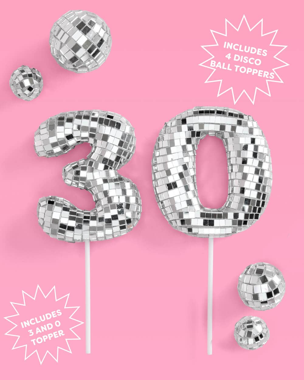 30 Disco Cake Topper