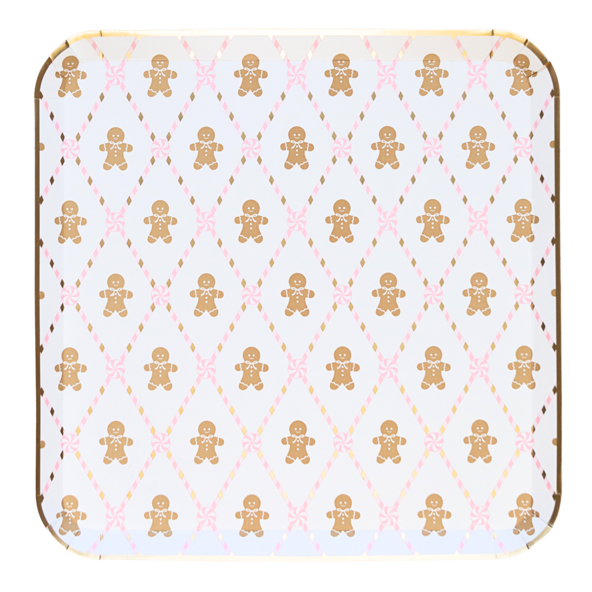 Pink Gingerbread Dinner Plates