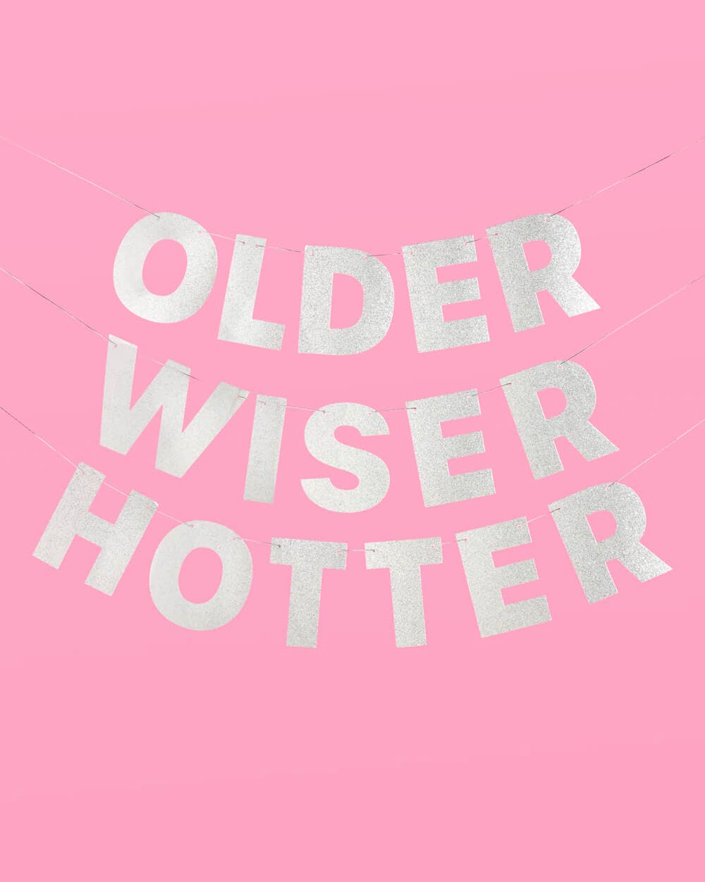 Older, Wiser, Hotter Birthday Banner